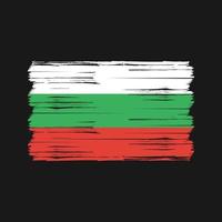 Bulgaria Flag Brush. National Flag vector