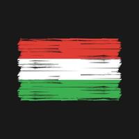 Hungary Flag Brush. National Flag vector