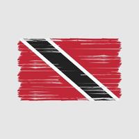 Trinidad and Tobago Flag Brush. National Flag vector