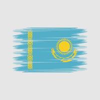 Kazakhstan Flag Brush Vector. National Flag Brush Vector