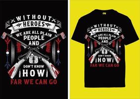 Veterans Tshirt Design Tempate vector