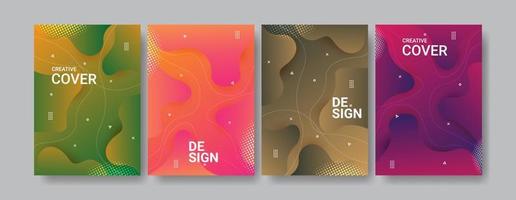 diseño de fondo fluido colorido para promoción de diseño, publicidad, fondo web, pancarta y volante vector