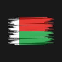 Madagascar Flag Brush Vector. National Flag Brush Vector