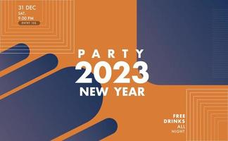 abstract new year party banner 2023 happy new year elements vector