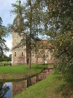 raesfeld,alemania,2020-el castillo de raesfeld en alemania foto