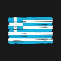 Greece Flag Brush. National Flag vector