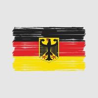 cepillo de bandera de alemania. bandera nacional vector