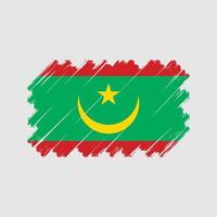 vector de la bandera de mauritania. bandera nacional