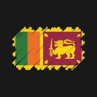 vector de la bandera de sri lanka. bandera nacional