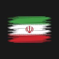 Iran Flag Brush Vector. National Flag Brush Vector