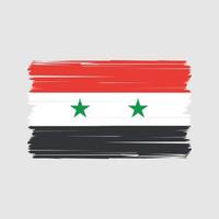 vector de la bandera de siria. bandera nacional Vectores