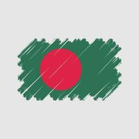 vector de la bandera de bangladesh. bandera nacional