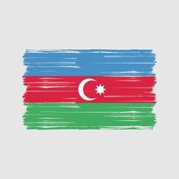 Azerbaijan Flag Brush. National Flag vector