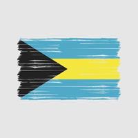 cepillo de bandera de bahamas. bandera nacional vector