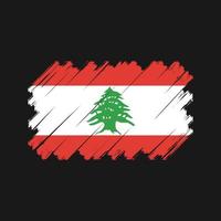 vector de bandera de Líbano. bandera nacional
