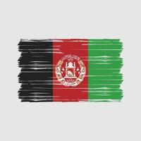 Afghanistan Flag Brush. National Flag vector