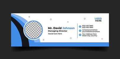 Email Signature Design Emailers author visit cards user interface. vector