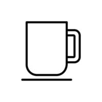 plantilla de diseño de vector de icono de taza