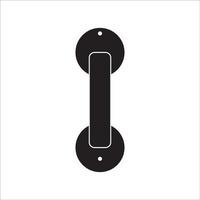 picture of hinges and door latch icon logo vector design