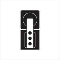 picture of hinges and door latch icon logo vector design