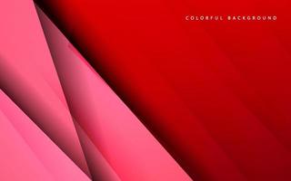 Abstract overlap layer red color background vector