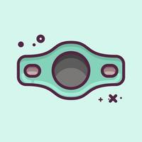 Icon Belt. related to Combat Sport symbol. MBE style. simple design editable. simple illustration.boxing vector