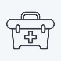 Icon First Aid. related to Combat Sport symbol. line style. simple design editable. simple illustration.boxing vector