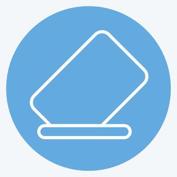 Icon Eraser. related to Graphic Design Tools symbol. blue eyes style. simple design editable. simple illustration. simple vector icons