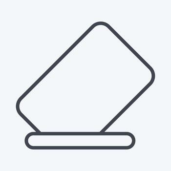 Icon Eraser. related to Graphic Design Tools symbol. line style. simple design editable. simple illustration. simple vector icons