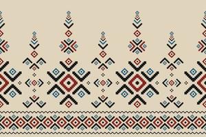 Abstract ethnic pattern art. Ikat ethnic seamless pattern in tribal. vector