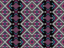 Abstract Aztec pattern art. Geometric ethnic seamless pattern in tribal. vector