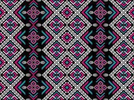 Abstract Aztec pattern art. Geometric ethnic seamless pattern in tribal. vector