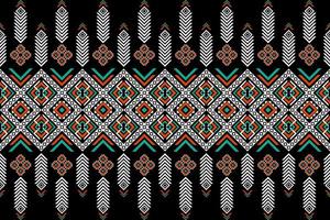 Geometric ethnic seamless pattern in tribal. Fabric ethnic pattern art. vector