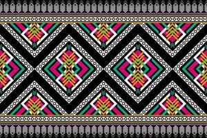 Carpet ethnic pattern art. Geometric seamless pattern in tribal. vector