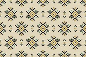 Beautiful ethnic pattern art. Ikat ethnic seamless pattern in tribal. vector