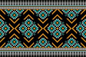 Carpet ethnic pattern art. Geometric seamless pattern in tribal. vector
