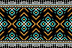 Carpet ethnic pattern art. Geometric seamless pattern in tribal. vector