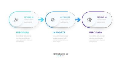 Vector Infographic label design template with icons and 3 options or steps. Can be used for process diagram, presentations, workflow layout, banner, flow chart, info graph.