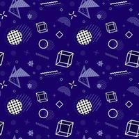 Seamless pattern with geometric shapes vector