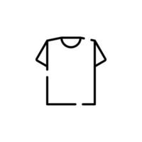 Shirt, Fashion, Polo, Clothes Dotted Line Icon Vector Illustration Logo Template. Suitable For Many Purposes.