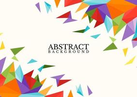 Abstract colorful geometric vector background