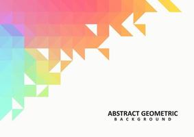 Abstract colorful geometric vector background