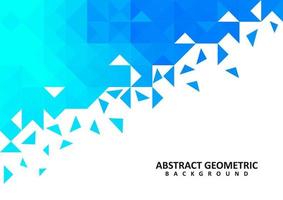 Abstract blue geometric vector background design