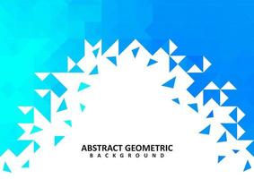 Abstract blue geometric vector background design