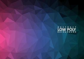 abstract low poly background with triangle shapes vector