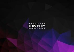 abstract low poly background with triangle shapes vector