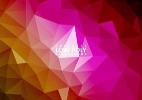 abstract low poly background with triangle shapes vector