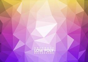 abstract low poly background with triangle shapes vector