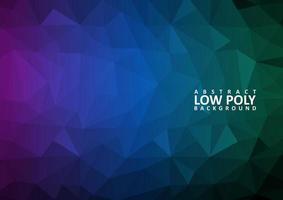 abstract low poly background with triangle shapes vector