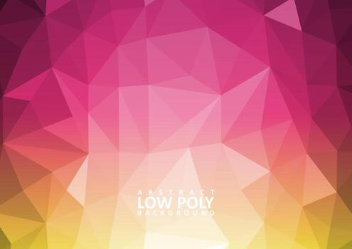 abstract low poly background with triangle shapes vector